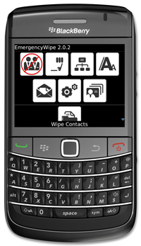EmergencyWipe for BlackBerry Wireless Handheld
