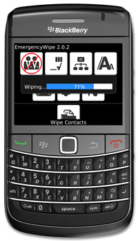 EmergencyWipe for BlackBerry Version 2.0