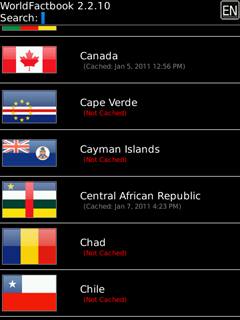 CIA World Factbook  for BlackBerry
