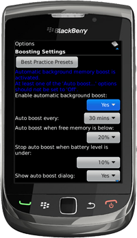 Auto Boosting Settings