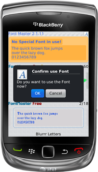 Font Master Pro for BlackBerry