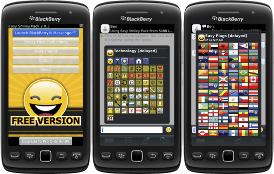 Easy Smiley Pack for BlackBerry Smartphone