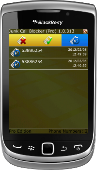 Junk Call Blocker Pro for BlackBerry
