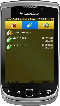 Junk Call Blocker Pro for BlackBerry